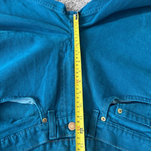 Vintage Levi’s 554 Dark Teal Jeans Women’s Relaxed Size 30X32 Made In USA 1993 - Picture 7 of 11